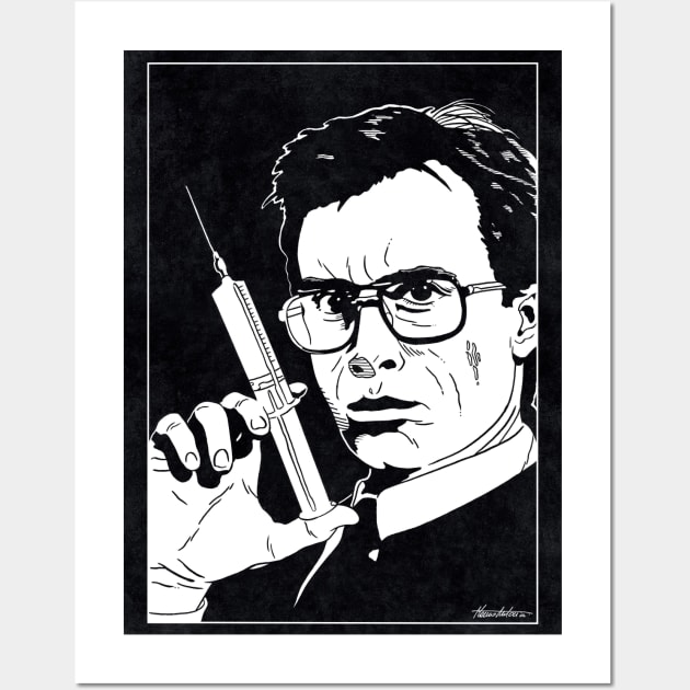 RE-ANIMATOR (Black and White) Wall Art by Famous Weirdos